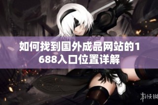 如何找到国外成品网站的1688入口位置详解
