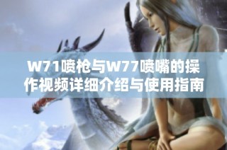 W71喷枪与W77喷嘴的操作视频详细介绍与使用指南
