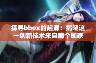 探寻bbox的起源：揭晓这一创新技术来自哪个国家