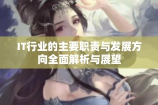 IT行业的主要职责与发展方向全面解析与展望