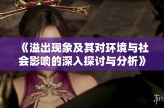《溢出现象及其对环境与社会影响的深入探讨与分析》
