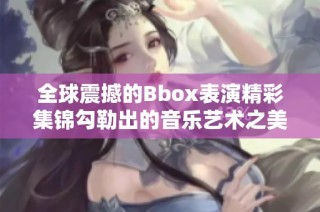 全球震撼的Bbox表演精彩集锦勾勒出的音乐艺术之美