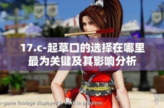 17.c-起草口的选择在哪里最为关键及其影响分析