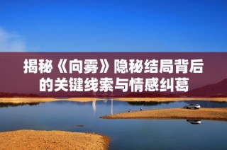 揭秘《向雾》隐秘结局背后的关键线索与情感纠葛