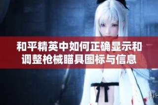和平精英中如何正确显示和调整枪械瞄具图标与信息