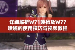 详细解析W71喷枪及W77喷嘴的使用技巧与视频教程分享