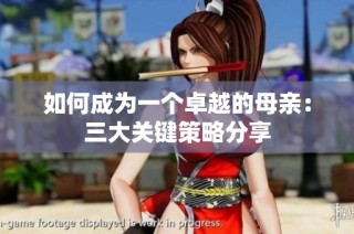 如何成为一个卓越的母亲：三大关键策略分享
