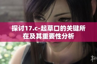 探讨17.c-起草口的关键所在及其重要性分析