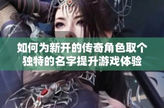 如何为新开的传奇角色取个独特的名字提升游戏体验