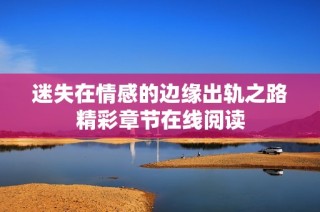 迷失在情感的边缘出轨之路精彩章节在线阅读