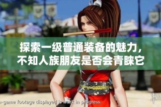 探索一级普通装备的魅力，不知人族朋友是否会青睐它的实力