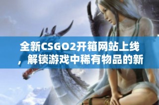 全新CSGO2开箱网站上线，解锁游戏中稀有物品的新体验