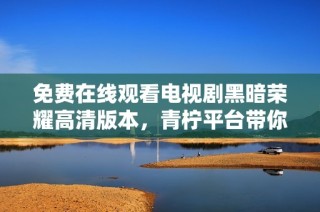 免费在线观看电视剧黑暗荣耀高清版本，青柠平台带你领略精彩剧情