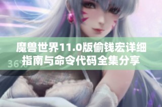 魔兽世界11.0版偷钱宏详细指南与命令代码全集分享