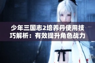少年三国志2培养丹使用技巧解析：有效提升角色战力的秘笈分享