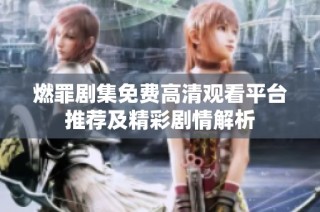 燃罪剧集免费高清观看平台推荐及精彩剧情解析