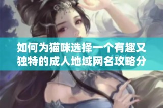如何为猫咪选择一个有趣又独特的成人地域网名攻略分享