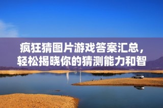 疯狂猜图片游戏答案汇总，轻松揭晓你的猜测能力和智慧