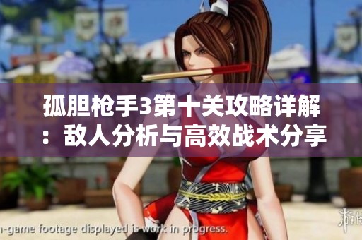 孤胆枪手3第十关攻略详解：敌人分析与高效战术分享