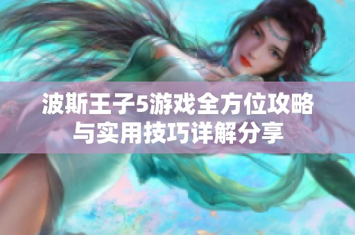 波斯王子5游戏全方位攻略与实用技巧详解分享