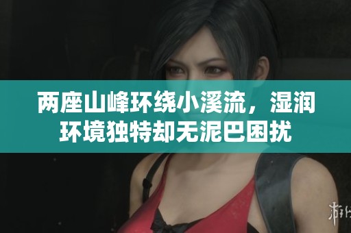 两座山峰环绕小溪流，湿润环境独特却无泥巴困扰