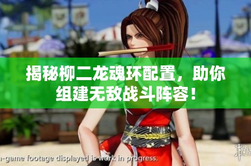揭秘柳二龙魂环配置，助你组建无敌战斗阵容！