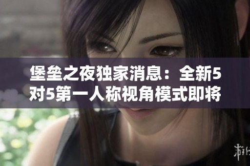 堡垒之夜独家消息：全新5对5第一人称视角模式即将上线！