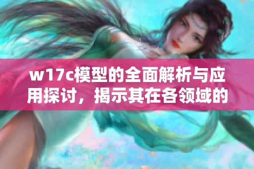 w17c模型的全面解析与应用探讨，揭示其在各领域的潜在价值与影响