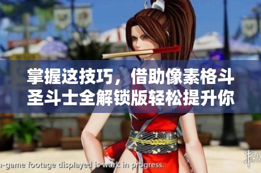掌握这技巧，借助像素格斗圣斗士全解锁版轻松提升你角色的强大能力