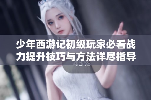 少年西游记初级玩家必看战力提升技巧与方法详尽指导
