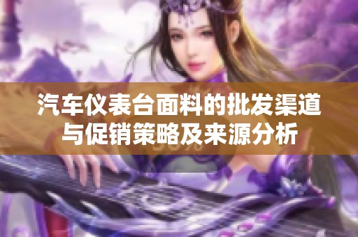 汽车仪表台面料的批发渠道与促销策略及来源分析