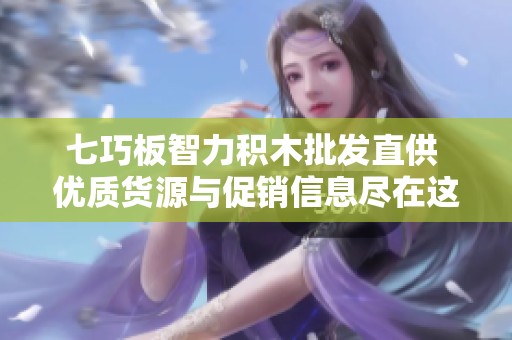 七巧板智力积木批发直供 优质货源与促销信息尽在这里