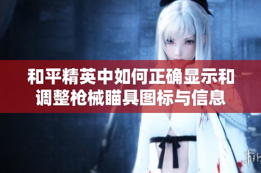 和平精英中如何正确显示和调整枪械瞄具图标与信息