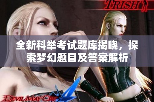 全新科举考试题库揭晓，探索梦幻题目及答案解析