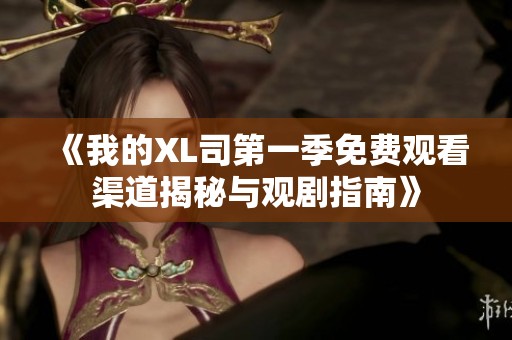 《我的XL司第一季免费观看渠道揭秘与观剧指南》