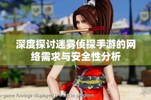 深度探讨迷雾侦探手游的网络需求与安全性分析