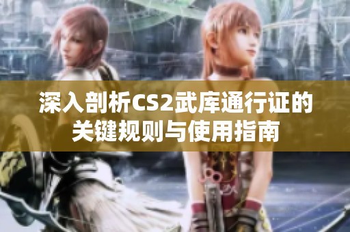 深入剖析CS2武库通行证的关键规则与使用指南