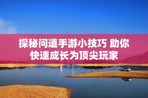 探秘问道手游小技巧 助你快速成长为顶尖玩家