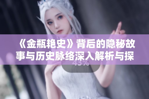 《金瓶艳史》背后的隐秘故事与历史脉络深入解析与探讨