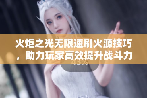 火炬之光无限速刷火源技巧，助力玩家高效提升战斗力指南