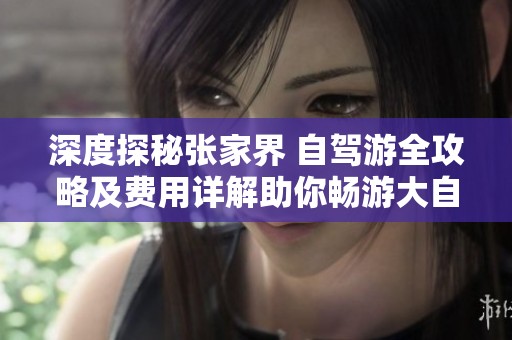 深度探秘张家界 自驾游全攻略及费用详解助你畅游大自然