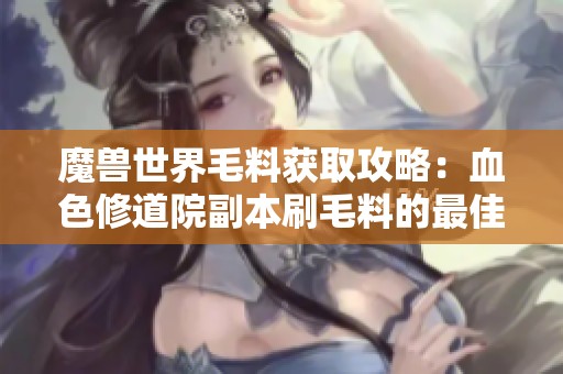 魔兽世界毛料获取攻略：血色修道院副本刷毛料的最佳方法解析
