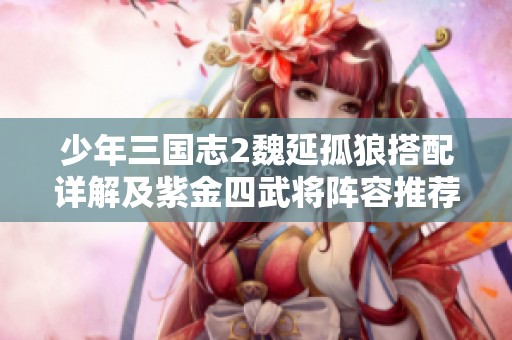 少年三国志2魏延孤狼搭配详解及紫金四武将阵容推荐指南