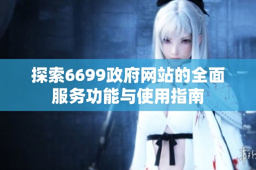 探索6699政府网站的全面服务功能与使用指南