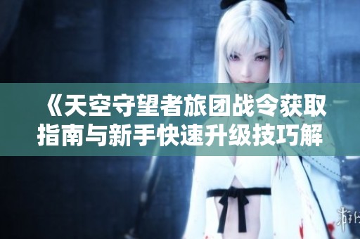 《天空守望者旅团战令获取指南与新手快速升级技巧解析》