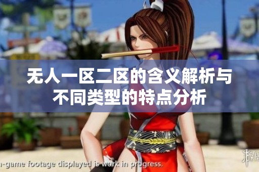 无人一区二区的含义解析与不同类型的特点分析