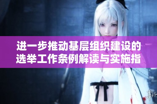 进一步推动基层组织建设的选举工作条例解读与实施指南