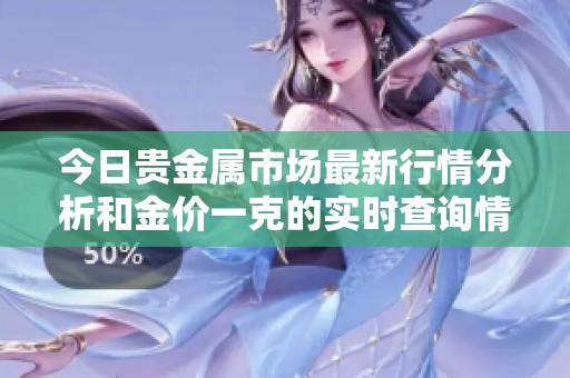 今日贵金属市场最新行情分析和金价一克的实时查询情况