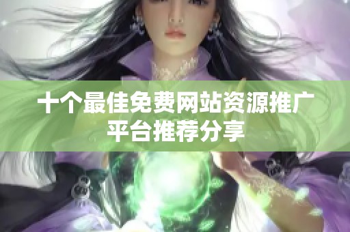 十个最佳免费网站资源推广平台推荐分享