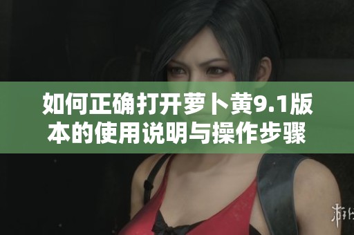如何正确打开萝卜黄9.1版本的使用说明与操作步骤